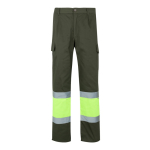 Werkbroek van katoen en polyester, reflecterend 210 g/m² Velilla kleur miliair groen tweede weergave