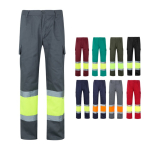 Werkbroek van katoen en polyester, reflecterend 210 g/m² Velilla diverse kleuren