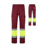 Werkbroek van katoen en polyester, reflecterend 210 g/m² Velilla met afdrukgebied