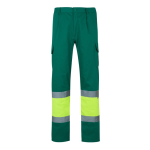 Werkbroek met zakken, van katoen en polyester 210 g/m² Velilla kleur groen tweede weergave