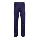 Unisex werkbroek van katoen en polyester 190 g/m² Velilla kleur blauw tweede weergave