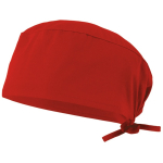 Medische muts van keperstof, van polyester en katoen 190 g/m² Velilla kleur rood