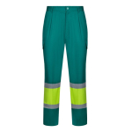 Unisex werkbroek van polyester en katoen 190 g/m² Velilla kleur groen tweede weergave