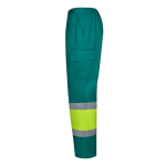 Unisex werkbroek van polyester en katoen 190 g/m² Velilla kleur groen derde weergave