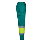 Unisex werkbroek van polyester en katoen 190 g/m² Velilla kleur groen vierde weergave