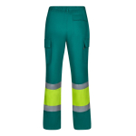 Unisex werkbroek van polyester en katoen 190 g/m² Velilla kleur groen