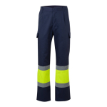 Unisex werkbroek van katoen en polyester 190 g/m² Velilla kleur geel tweede weergave