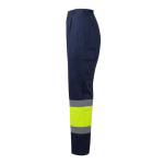 Unisex werkbroek van katoen en polyester 190 g/m² Velilla kleur geel derde weergave