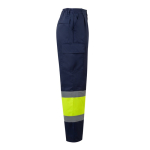 Unisex werkbroek van katoen en polyester 190 g/m² Velilla kleur geel vierde weergave