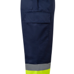 Unisex werkbroek van katoen en polyester 190 g/m² Velilla kleur geel vijfde weergave