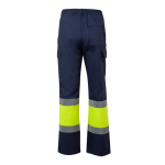 Unisex werkbroek van katoen en polyester 190 g/m² Velilla kleur geel