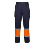 Unisex werkbroek van katoen en polyester 190 g/m² Velilla kleur oranje tweede weergave