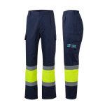 Unisex werkbroek van katoen en polyester 190 g/m² Velilla met afdrukgebied