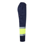 Unisex werkbroek van polyester en katoen 210 g/m² Velilla kleur geel vierde weergave