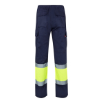 Unisex werkbroek van polyester en katoen 210 g/m² Velilla kleur geel