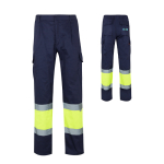 Unisex werkbroek van polyester en katoen 210 g/m² Velilla met afdrukgebied