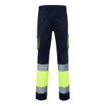 Werkbroek met logo, elastisch, tweekleurig 240 g/m² Velilla kleur geel