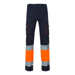 Werkbroek met logo, elastisch, tweekleurig 240 g/m² Velilla kleur oranje tweede weergave