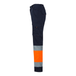 Werkbroek met logo, elastisch, tweekleurig 240 g/m² Velilla kleur oranje derde weergave