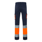 Werkbroek met logo, elastisch, tweekleurig 240 g/m² Velilla kleur oranje