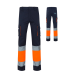 Werkbroek met logo, elastisch, tweekleurig 240 g/m² Velilla met afdrukgebied