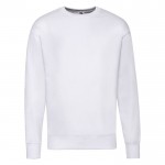 Sweatshirt van katoen/polyester 240 g/m2 Fruit Of The Loom kleur wit  negende weergave
