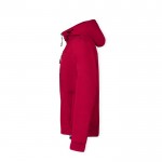 Softshell jas met hoge kraag en micropolar binnenkant 300 g/m2 kleur rood derde weergave