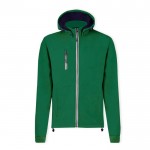 Softshell jas met hoge kraag en micropolar binnenkant 300 g/m2 kleur groen  negende weergave