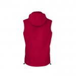 Softshell vest met hoge kraag en micropolar binnenkant 300 g/m2 kleur rood derde weergave