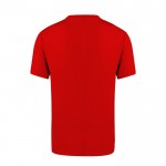 Unisex T-shirt van 100% gekamd katoen Ring Spun 160 g/m2 kleur rood tweede weergave