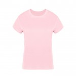 Dames T-shirt van 100% gekamd katoen Ring Spun 160 g/m2 kleur roze  negende weergave