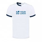 Technisch ademend polyester T-shirt met tweekleurig ontwerp 135 g/m2 met jouw bedrukking
