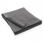Sjaal van duurzaam materiaal kleur grijs vierde weergave