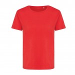 Dames T-shirt van gerecycled katoen, slim fit, 160 g/m2 Iqoniq kleur rood