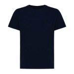 Kinder T-shirt van gerecycled katoen, 160 g/m2 Iqoniq kleur marineblauw