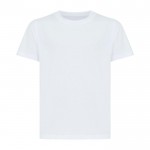 Kinder T-shirt van gerecycled katoen, 160 g/m2 Iqoniq kleur wit
