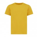Kinder T-shirt van gerecycled katoen, 160 g/m2 Iqoniq kleur donkergeel