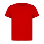 Kinder T-shirt van gerecycled katoen, 160 g/m2 Iqoniq kleur rood