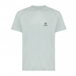 Sport T-shirt van gerecycled polyester, 150 g/m2 Iqoniq kleur olijfgroen weergave met logo