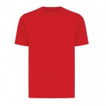 Unisex T-shirt van gerecycled katoen, slim fit, 160 g/m2 Iqoniq kleur rood