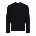 Unisex sweater van gerecycled katoen, slim fit, 280 g/m2 Iqoniq kleur zwart