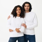 Unisex sweater van gerecycled katoen, slim fit, 280 g/m2 Iqoniq kleur wit derde weergave