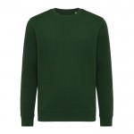 Unisex sweater van gerecycled katoen, slim fit, 280 g/m2 Iqoniq kleur donkergroen