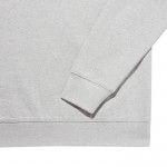 Unisex sweater van gerecycled katoen, slim fit, 280 g/m2 Iqoniq kleur lichtgrijs gemarmerd derde weergave
