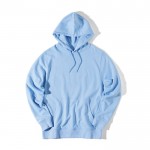 Unisex hoodie van gerecycled katoen, slim fit, 280 g/m2 Iqoniq kleur cyaan blauw derde weergave