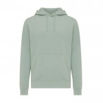 Unisex hoodie van gerecycled katoen, slim fit, 280 g/m2 Iqoniq kleur olijfgroen