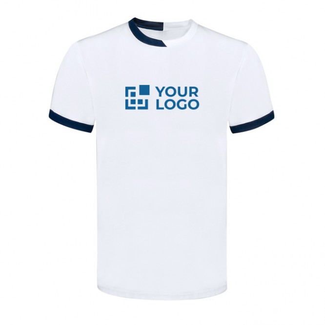 Technisch ademend polyester T-shirt met tweekleurig ontwerp 135 g/m2