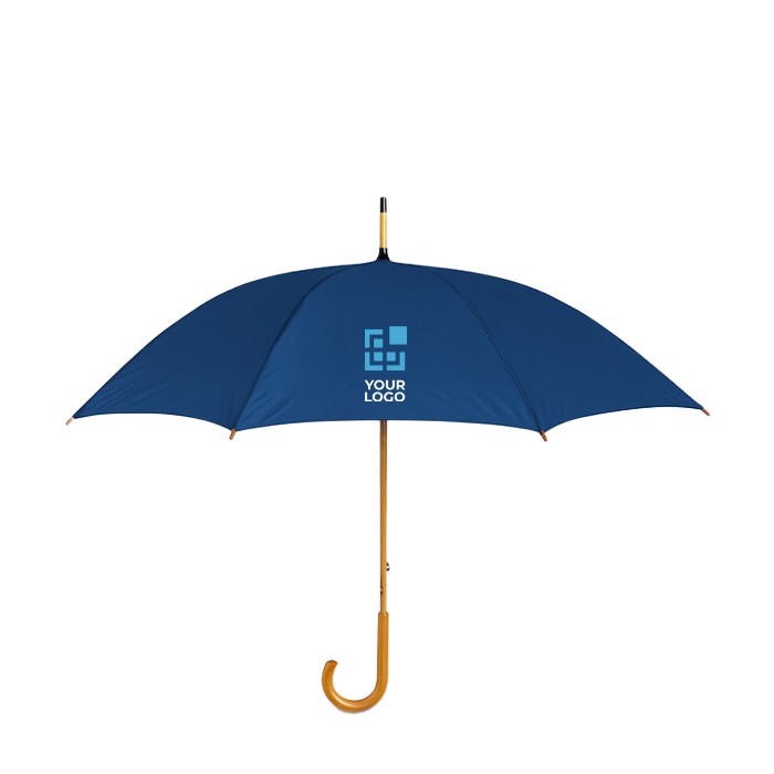 kin Landschap rekruut Te bedrukken paraplu van 23” met houten handvat | Vanaf €3,73
