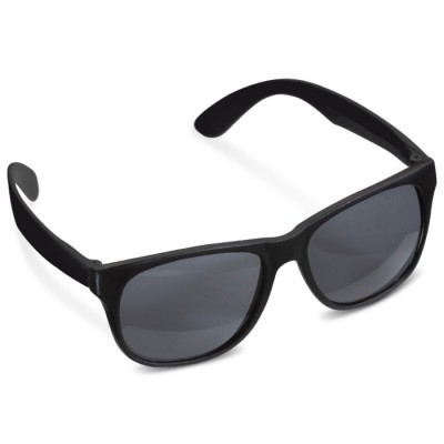 Neon zonnebril met zwarte frames UV400-bescherming