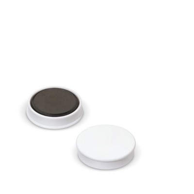 Kleine ronde plastic magneet voor personalisatie